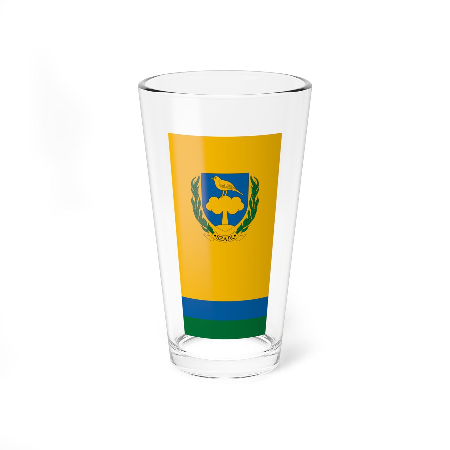 Flag of Szajk (Hungary) Pint Glass 16oz
