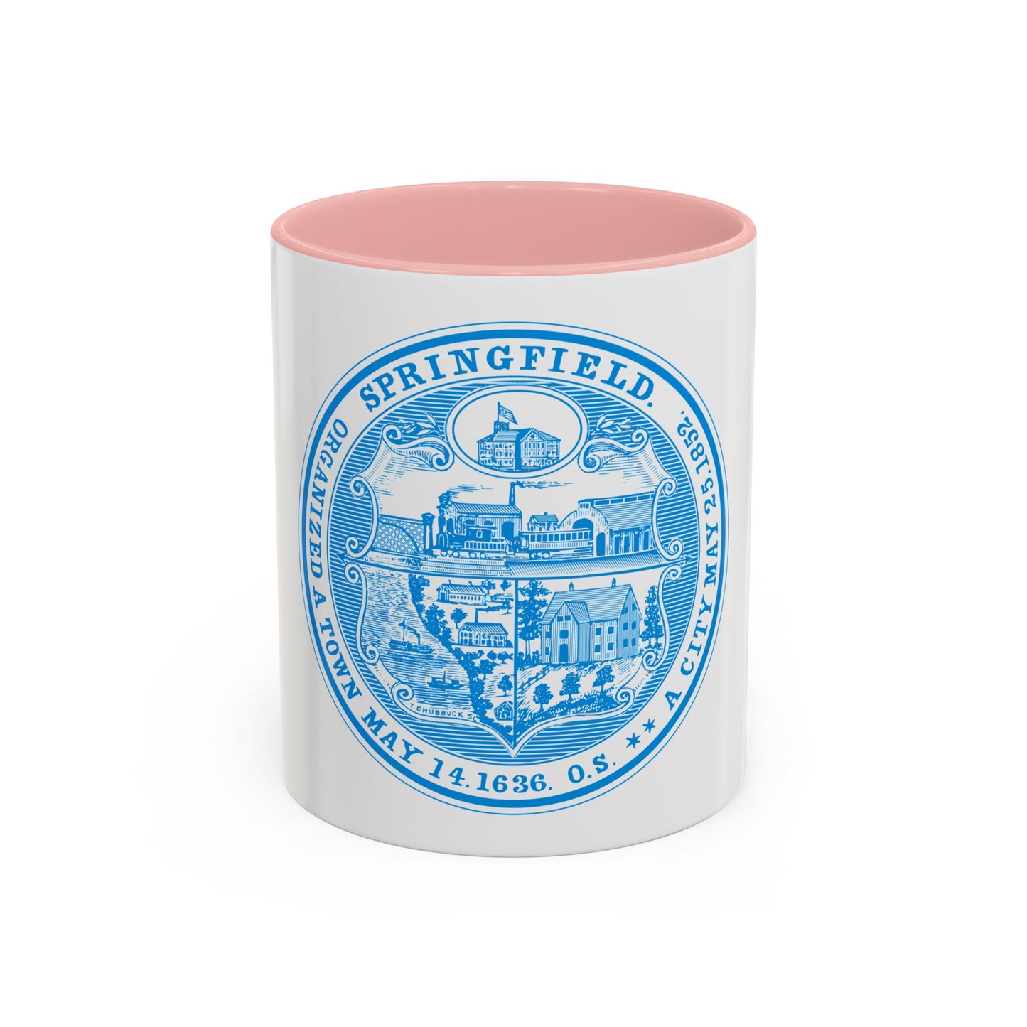 Seal of Springfield Massachusetts - Accent Coffee Mug