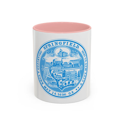 Seal of Springfield Massachusetts - Accent Coffee Mug