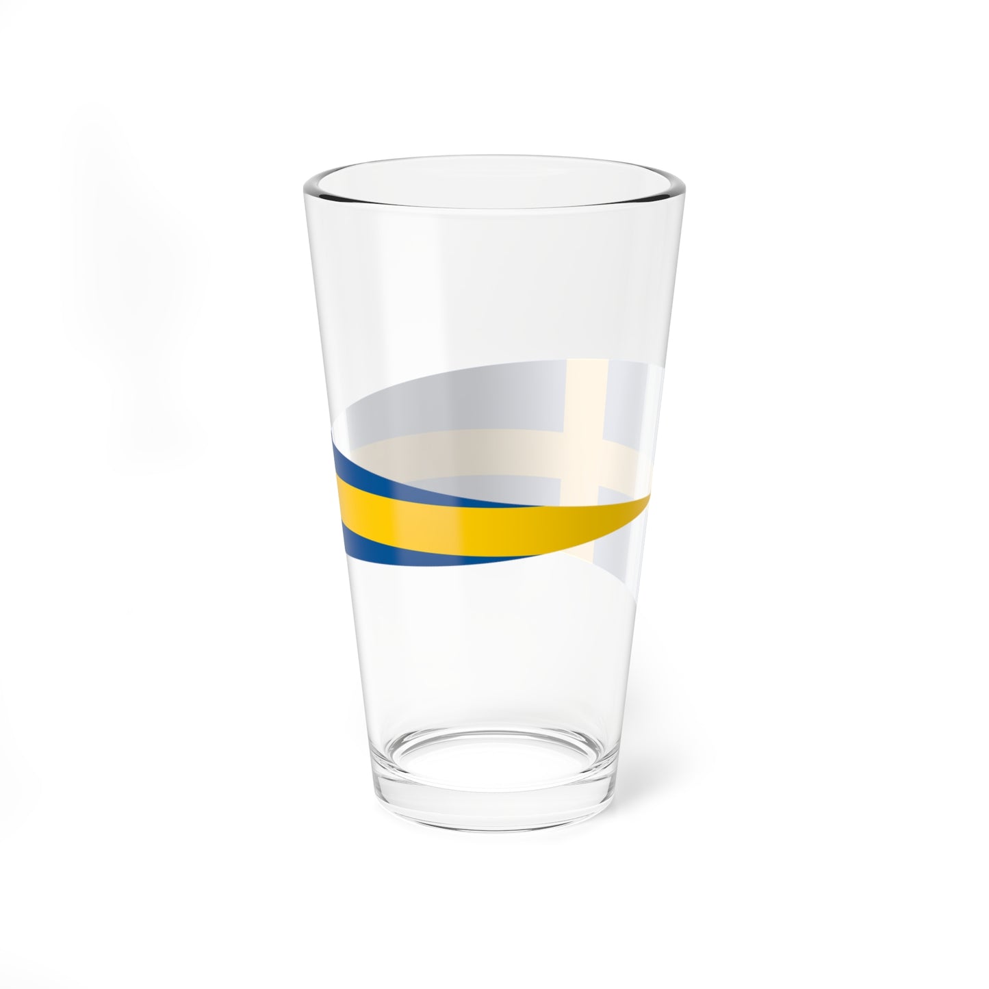 Naval Rank Flag of Sweden - Divisionschef (Sweden) Pint Glass 16oz