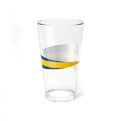Naval Rank Flag of Sweden - Divisionschef (Sweden) Pint Glass 16oz