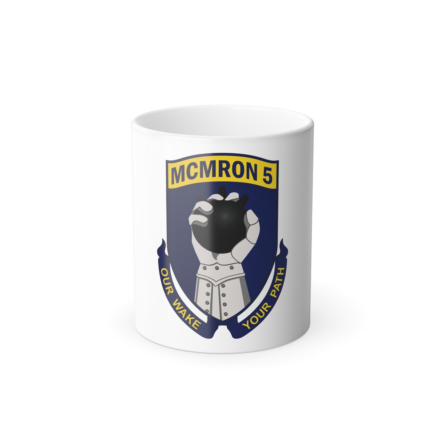 Mine Countermeasures Squadron Five (U.S. Navy) Color Changing Mug 11oz