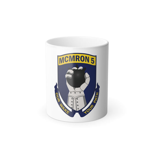Mine Countermeasures Squadron Five (U.S. Navy) Color Changing Mug 11oz