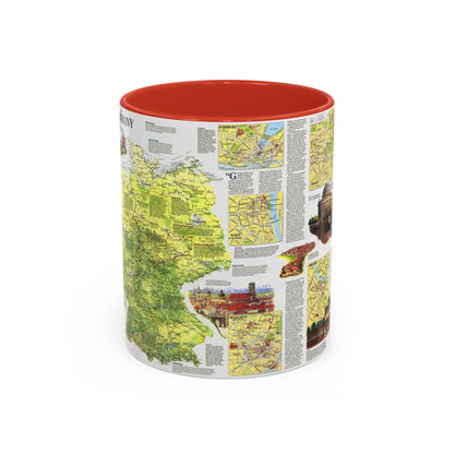 Germany - A Traveller's Map (1991) (Map) Accent Coffee Mug