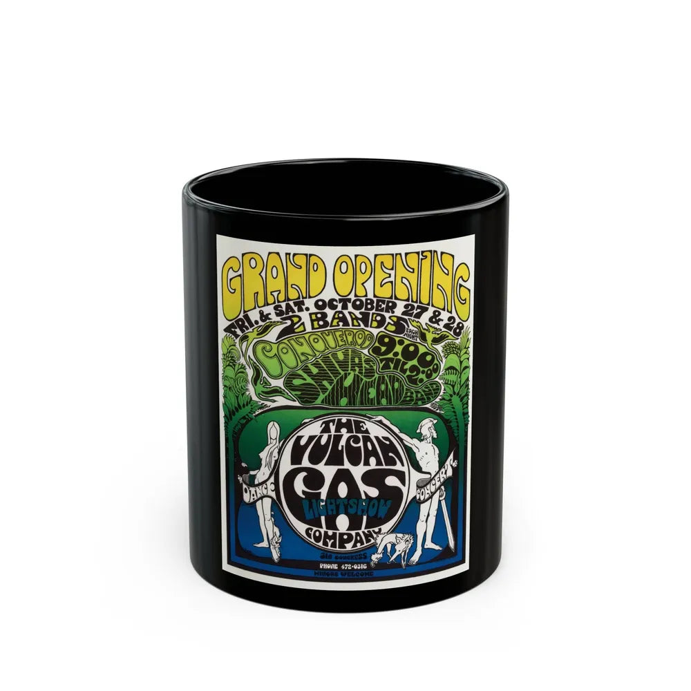 Conqueroo Poster (Music Poster) Black Coffee Mug-11oz-Go Mug Yourself