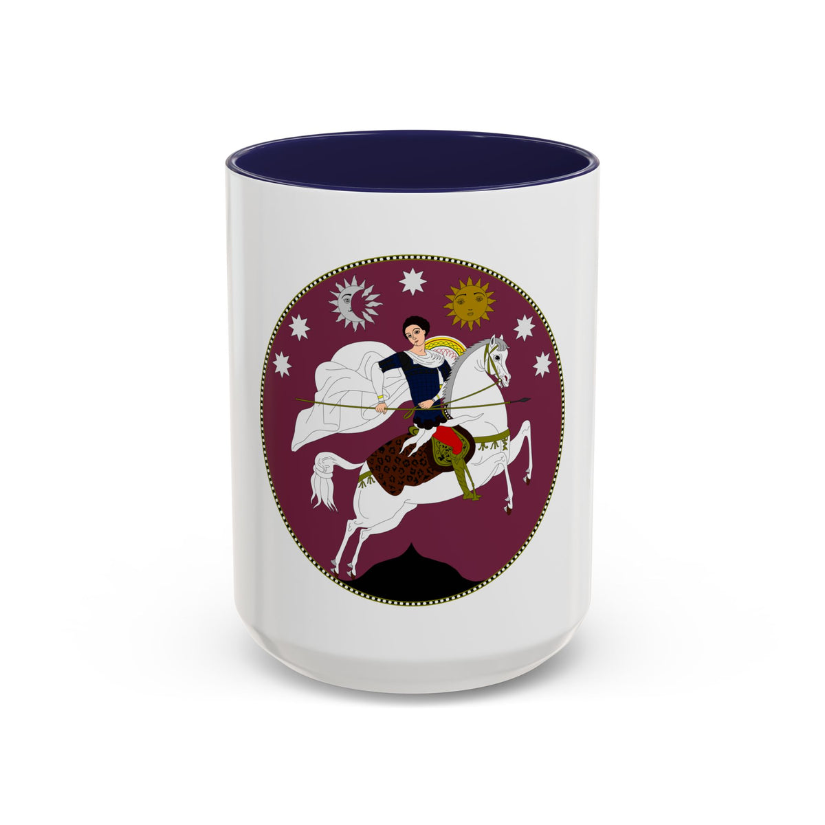 Coat of Arms of Democratic Republic of Georgia - Accent Coffee Mug