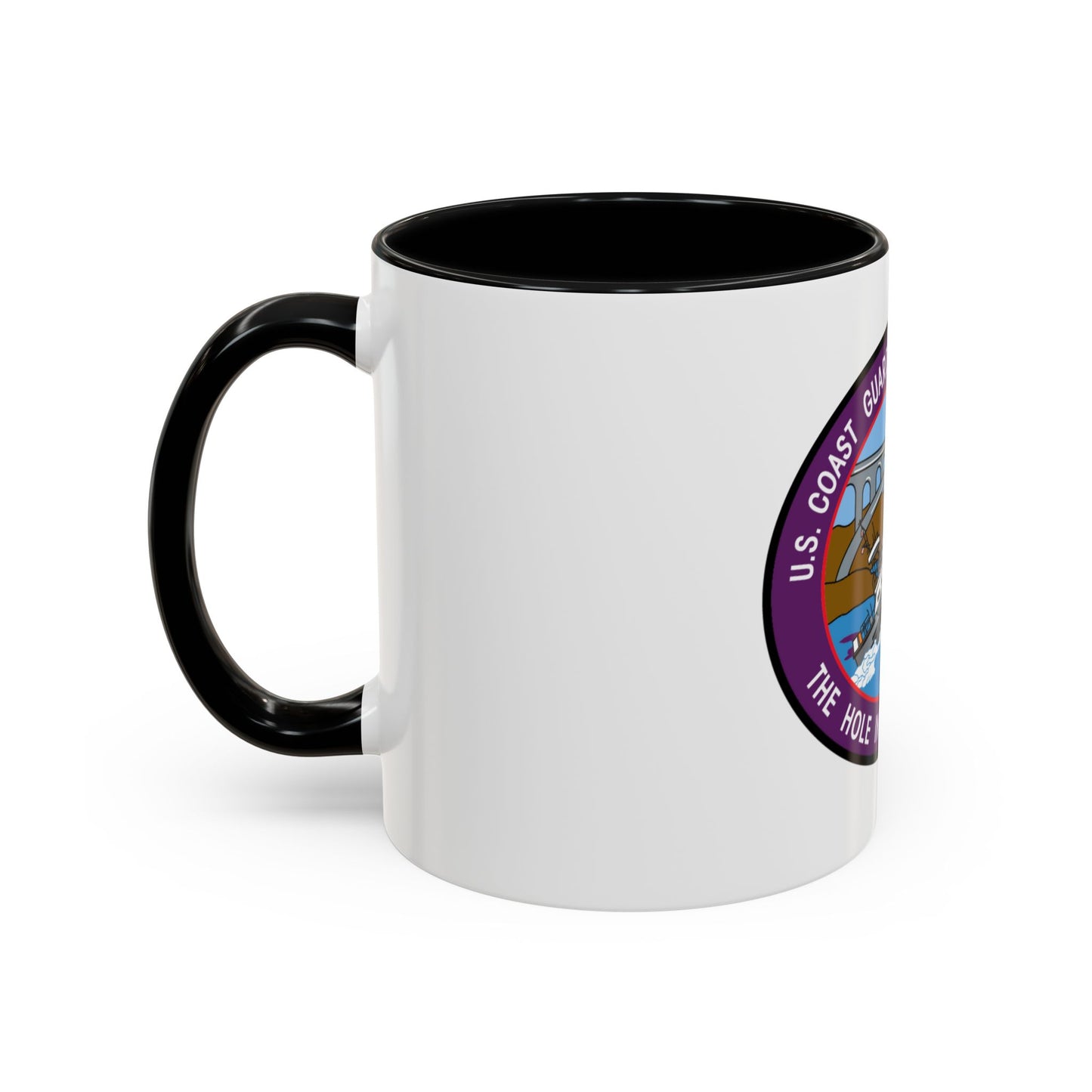 USCG Station Depoe Bay (U.S. Coast Guard) Accent Coffee Mug