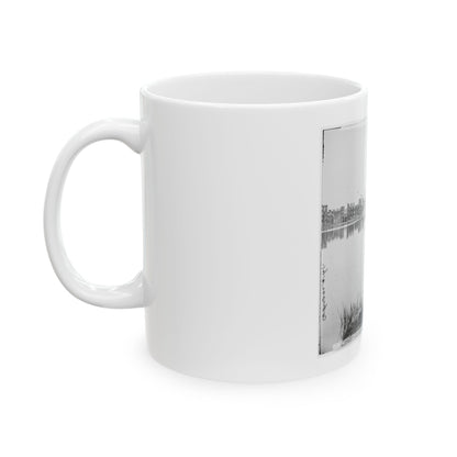 Richmond, Va. Ruined Buildings On Banks Of The Canal Basin (U.S. Civil War) White Coffee Mug