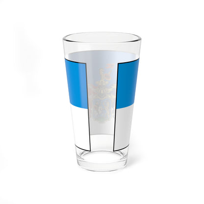 Flag Hungary Town Hajduszoboszlo (Hungary) Pint Glass 16oz