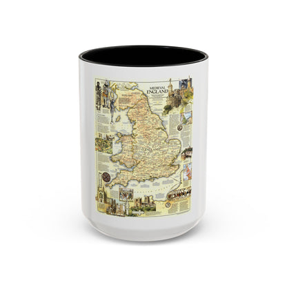 England - Medieval (1979) (Map) Accent Coffee Mug