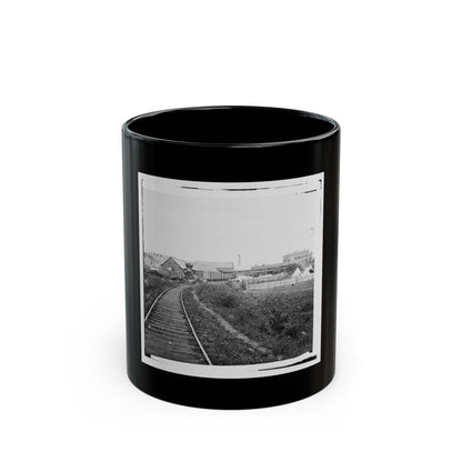 Culpeper Court House, Va. Freight Train On Orange And Alexandria Railroad (U.S. Civil War) Black Coffee Mug
