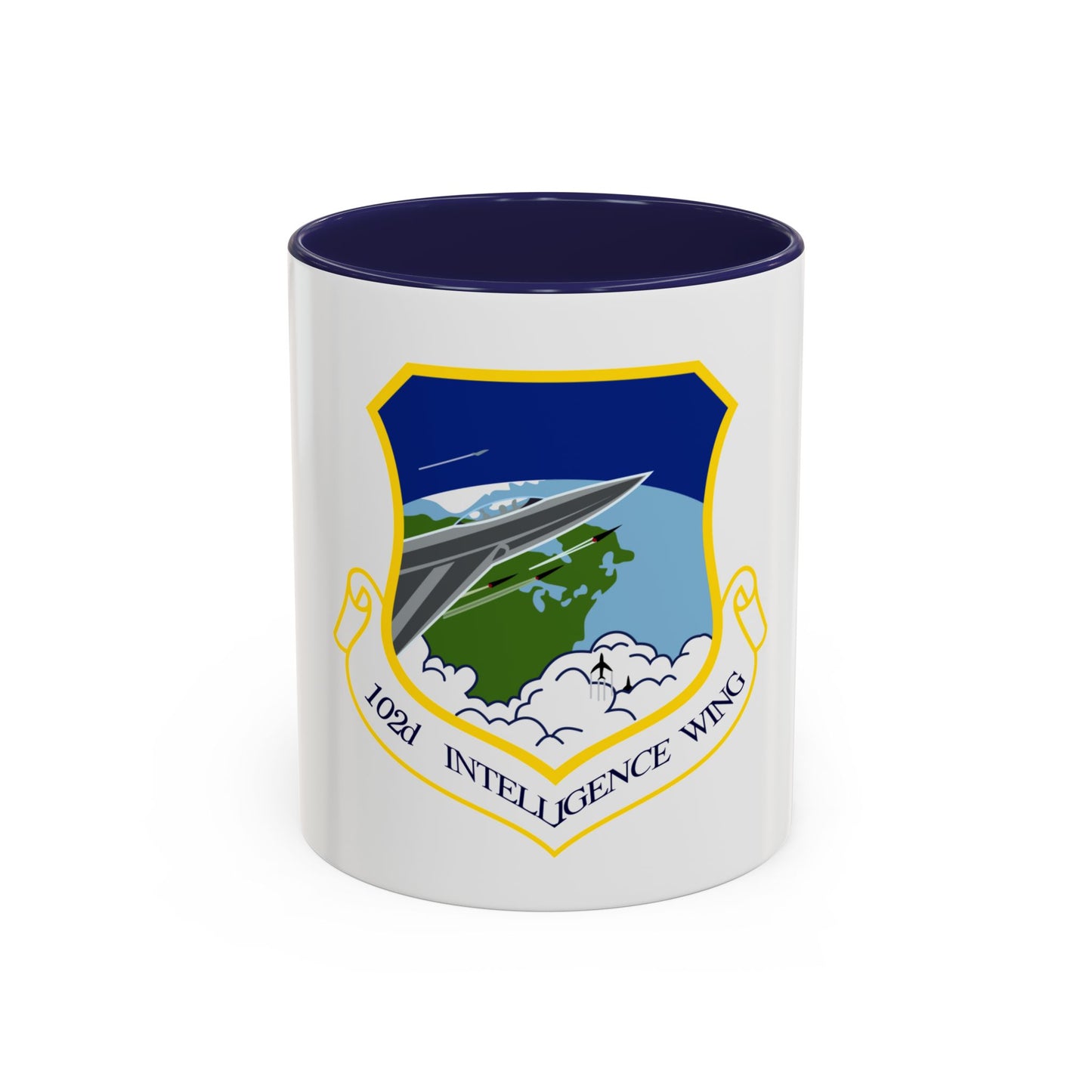 1014px 102nd Intelligence Wing emblem (U.S. Air Force) Accent Coffee Mug
