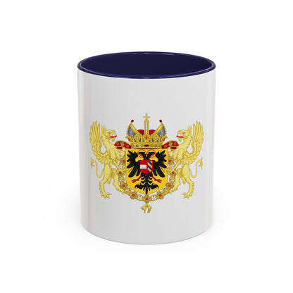 Ornamented Coat of Arms of Maximilian II, Holy Roman Emperor - Accent Coffee Mug