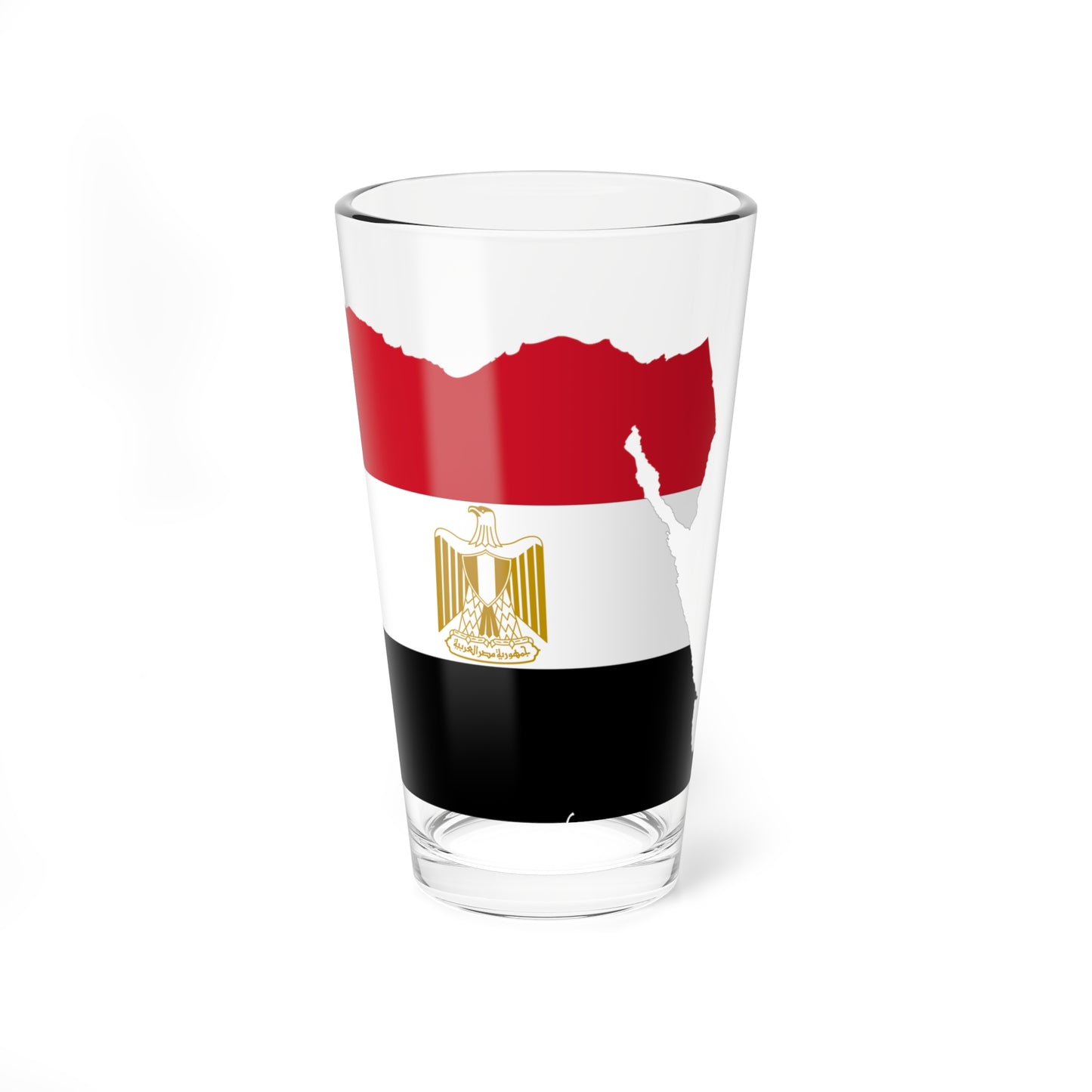 Flag map of Egypt (Egypt) Pint Glass 16oz