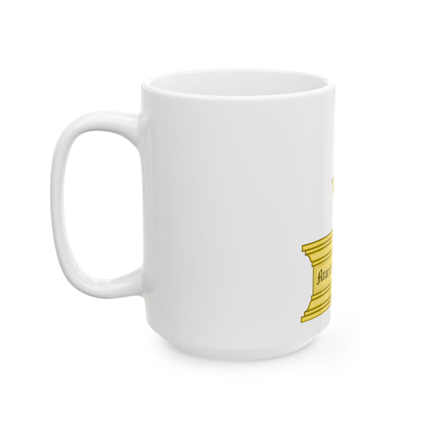 Altar and Sword Badge of Mary I - White Coffee Mug