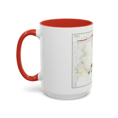 Central America - Panama Canal (1905) (Map) Accent Coffee Mug