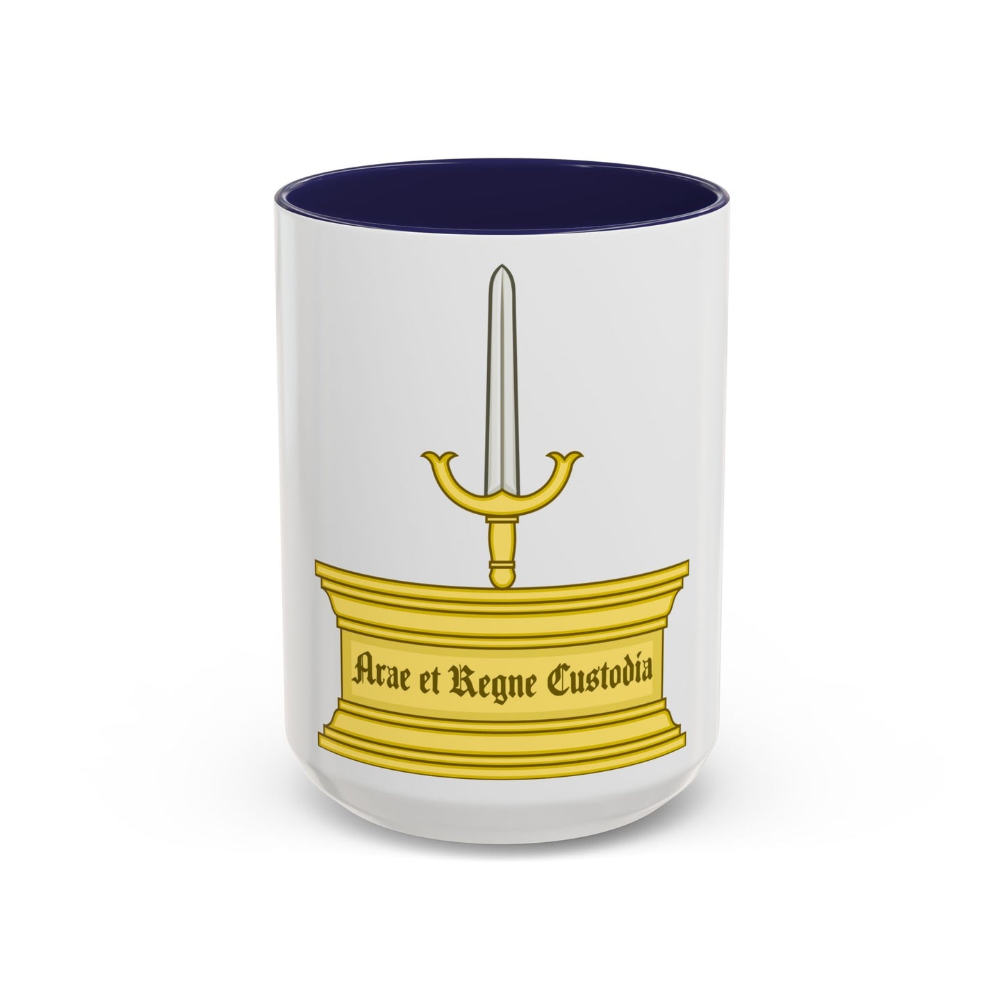 Altar and Sword Badge of Mary I - Accent Coffee Mug