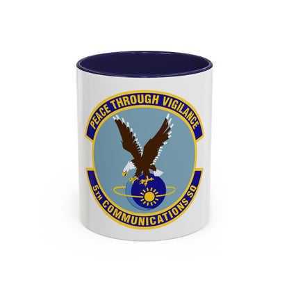 5th Communications Squadron (U.S. Air Force) Accent Coffee Mug