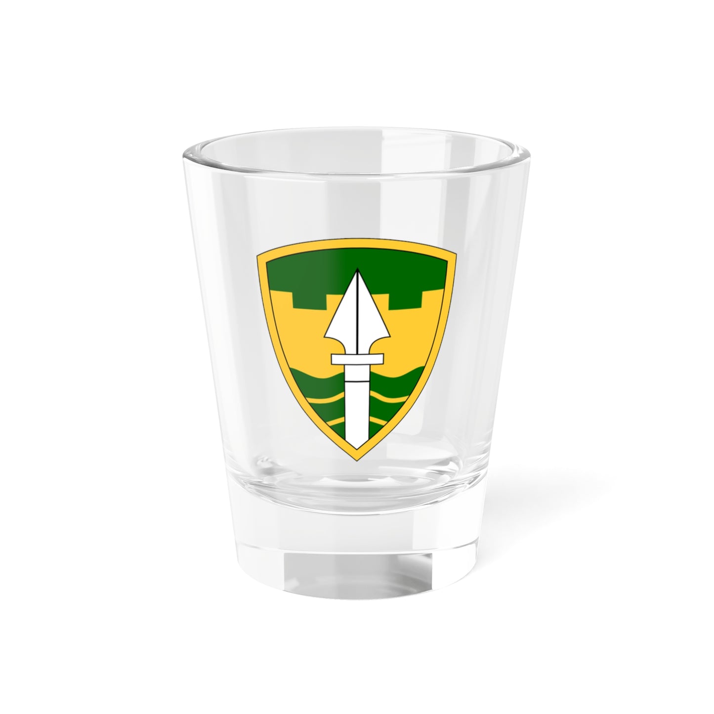 Verre à liqueur de la 43e brigade de police militaire (armée américaine) 1,5 oz