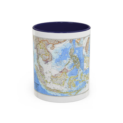 Asia - Southeast (1968) (Map) Accent Coffee Mug