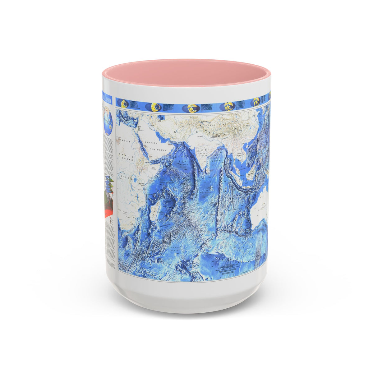Indian Ocean (1992) (Map) Accent Coffee Mug