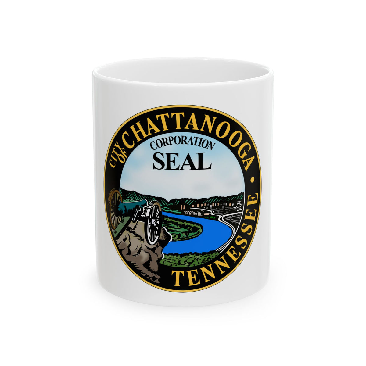 Seal of Chattanooga Tennessee - White Coffee Mug