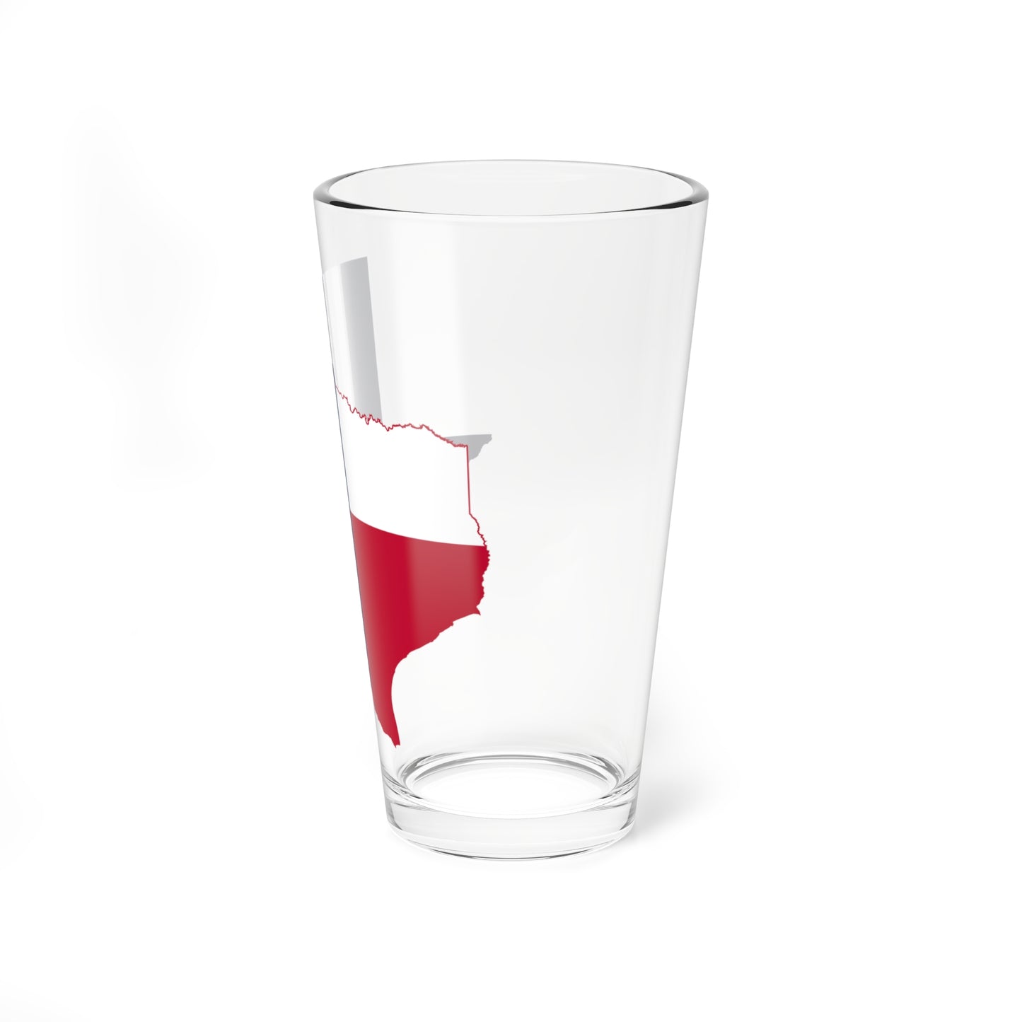 Texas flag map (United States) Pint Glass 16oz