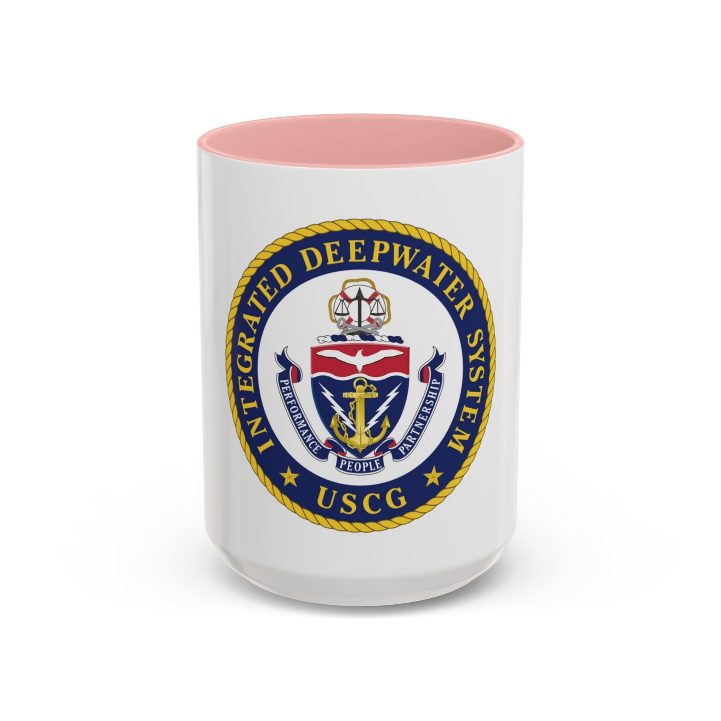 USCG Integrated Deepwater System (U.S. Coast Guard) Accent Coffee Mug