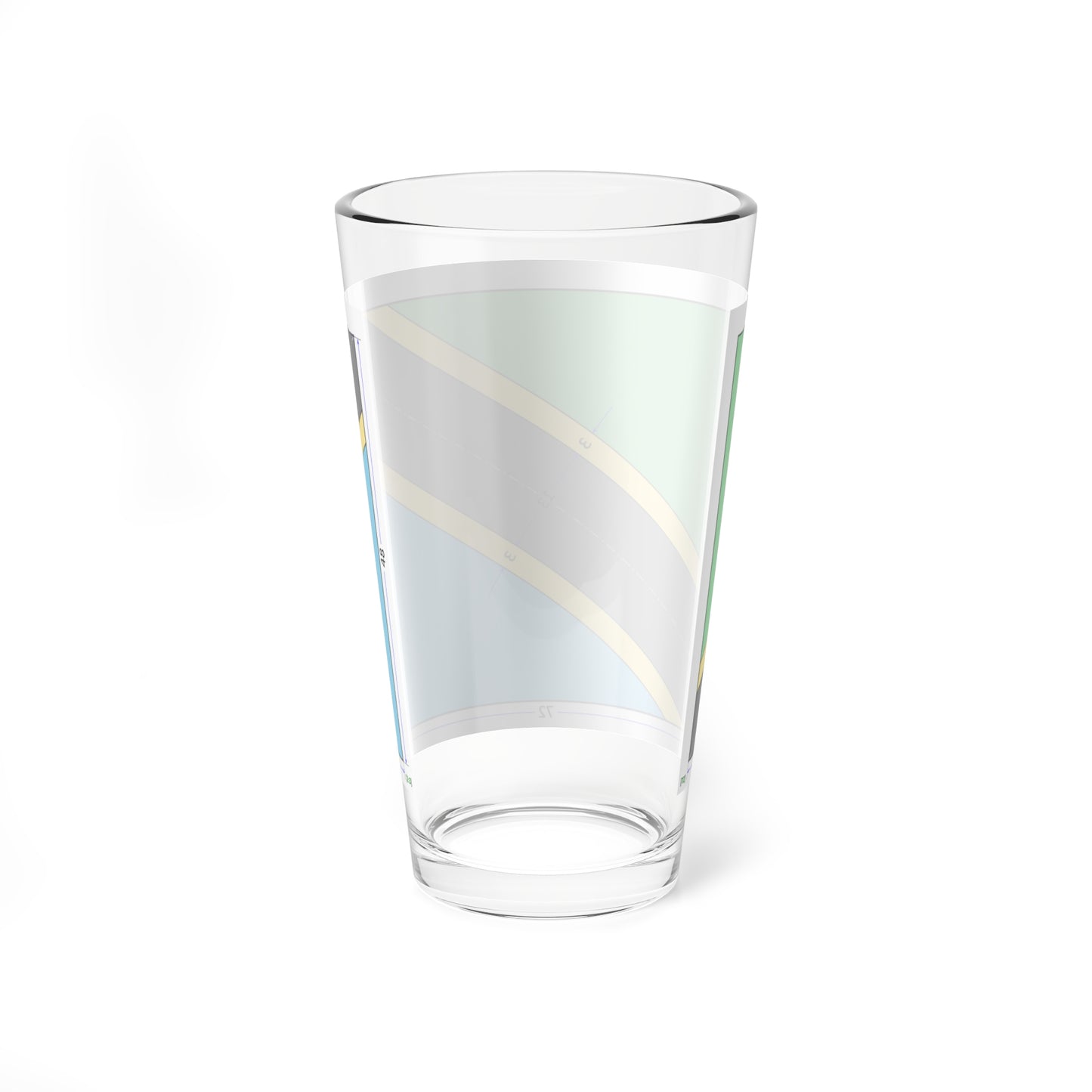 Flag of Tanzania construction sheet (Tanzania) Pint Glass 16oz