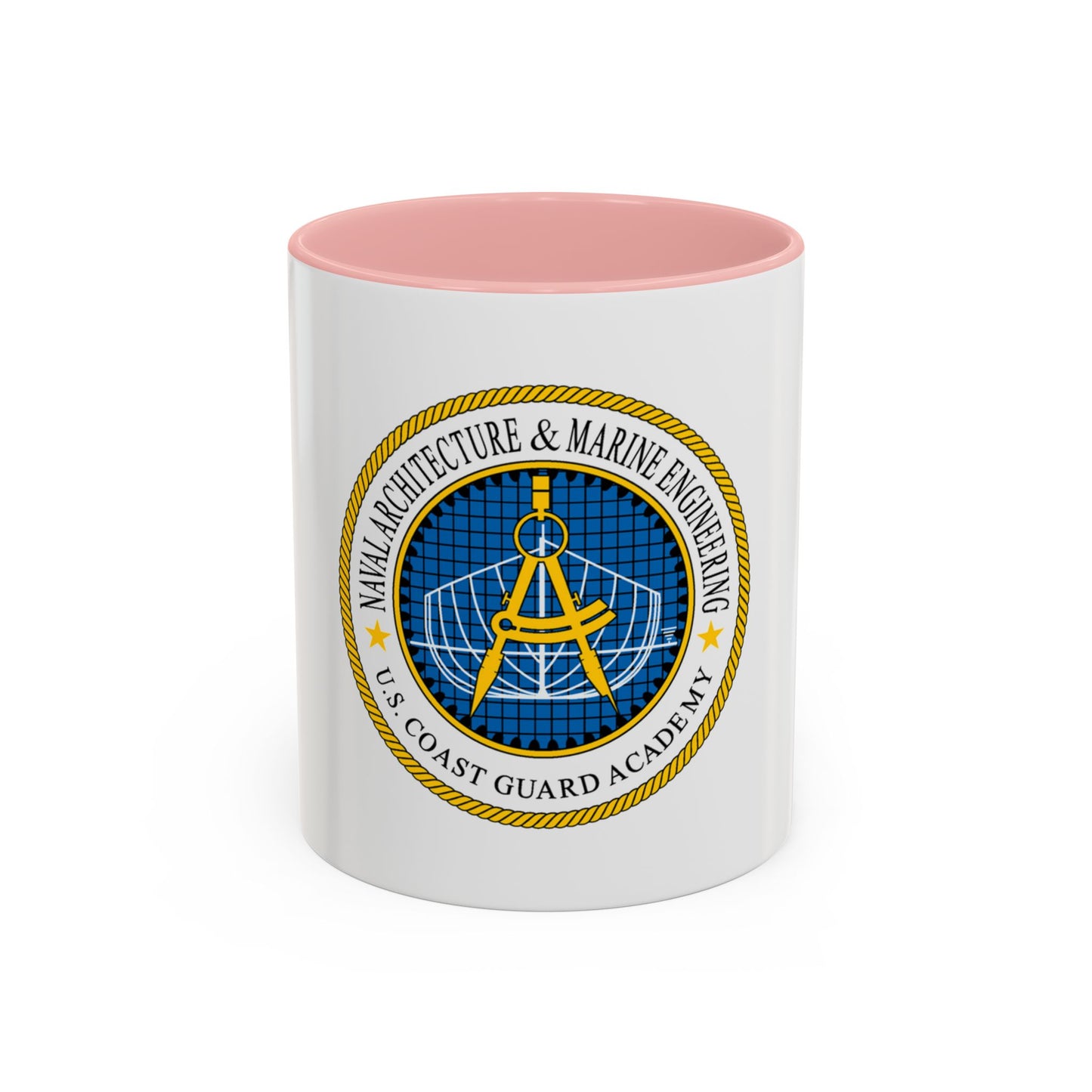 USCG Academy NA&ME (U.S. Coast Guard) Accent Coffee Mug