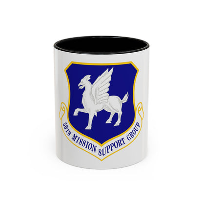 50th Mission Support Group (U.S. Air Force) Accent Coffee Mug