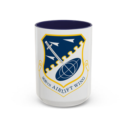 USAF 908th Airlift Wing (U.S. Air Force) Accent Coffee Mug