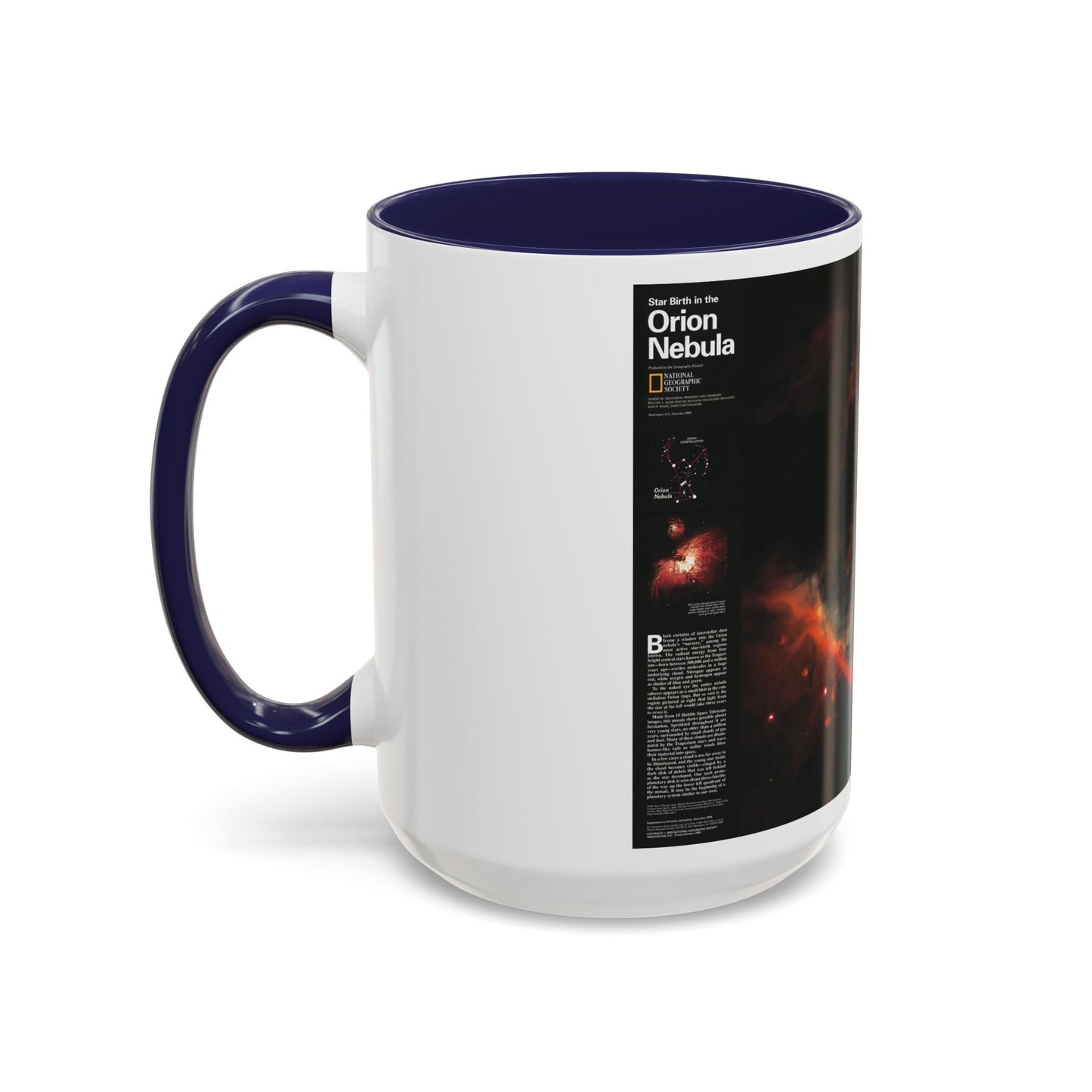 Space - Star Birth in the Orion Nebula (1995) (Map) Accent Coffee Mug