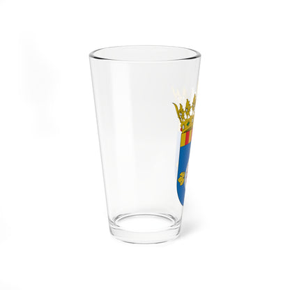Escudo de la Comarca del Campo de Cariñena (Spain) (Coat of Arms) Pint Glass 16oz