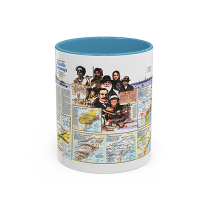 USA - Atlantic Gateways 2 (1983) (Map) Accent Coffee Mug
