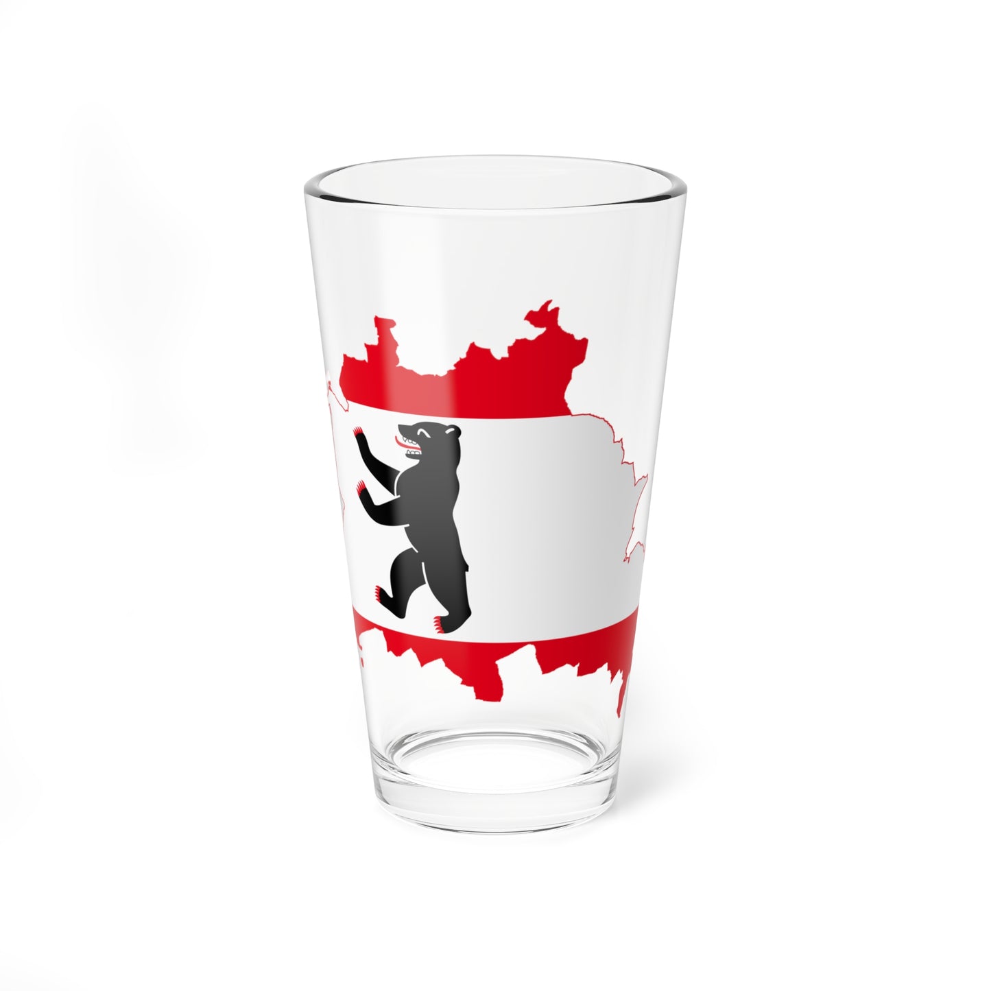 Flag map of Berlin 1990- (Germany) Pint Glass 16oz