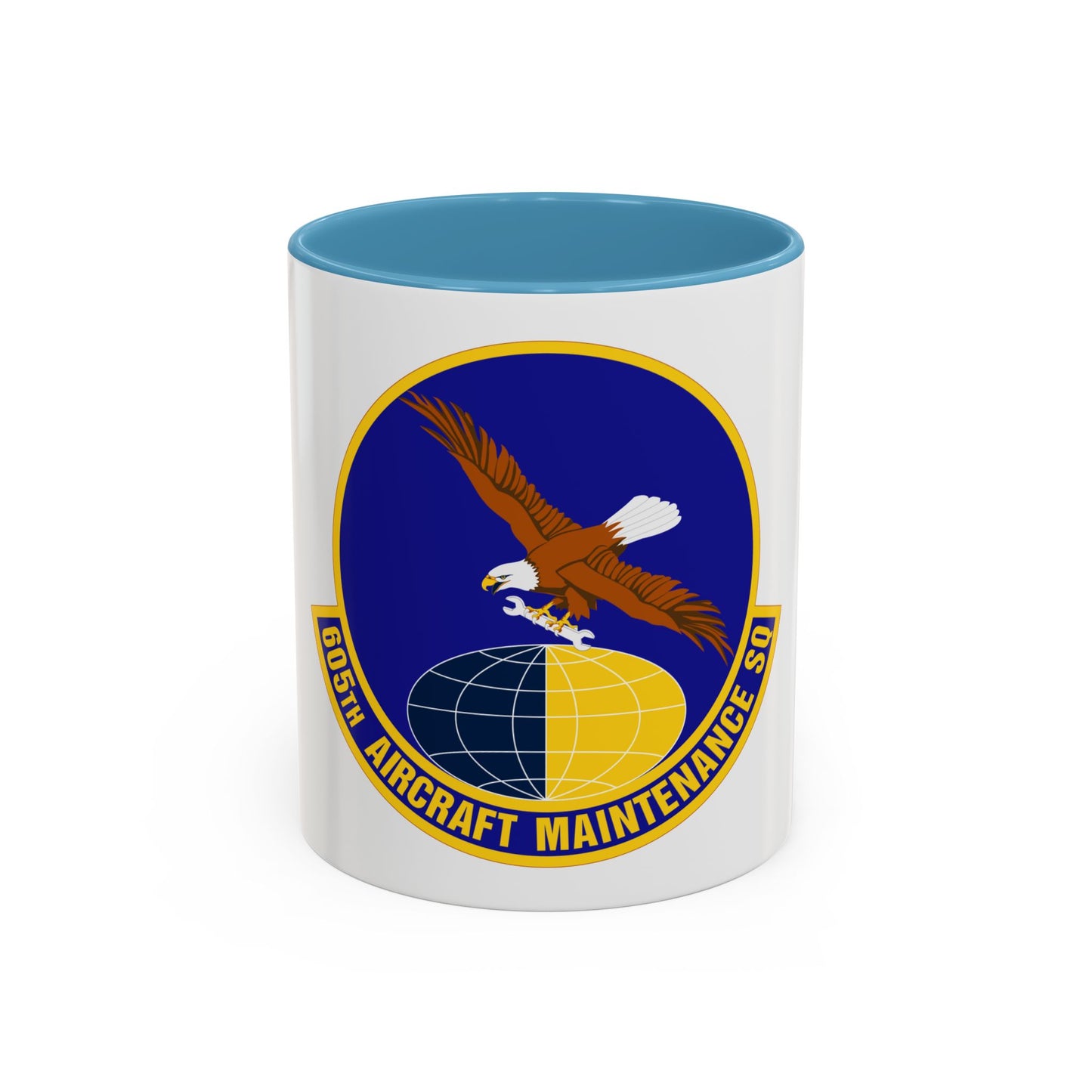 605 Aircraft Maintenance Squadron AMC (U.S. Air Force) Accent Coffee Mug