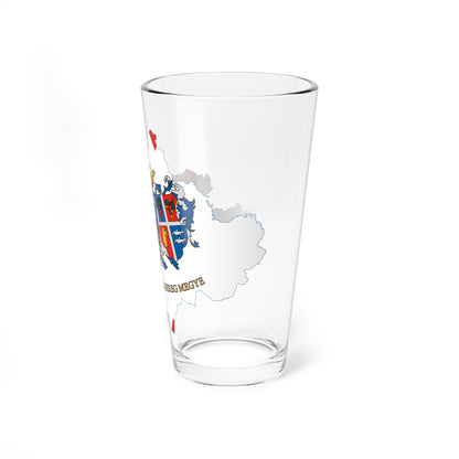 Flag-map of Szabolcs-Szatmar-Bereg County (Hungary) Pint Glass 16oz