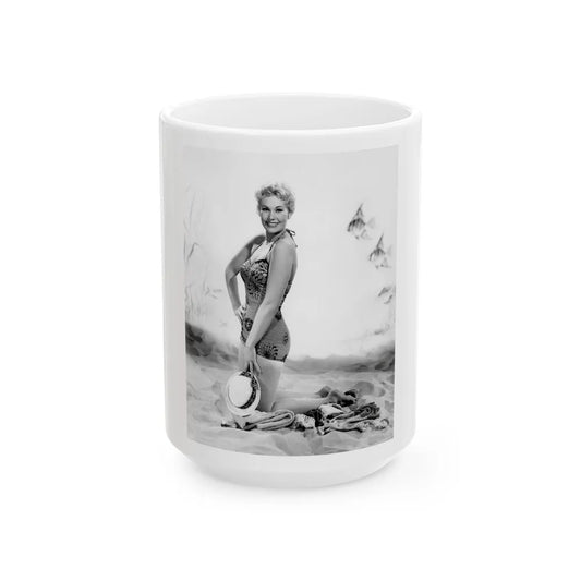 Kim Novak #224 (Vintage Female Icon) White Coffee Mug-15oz-Go Mug Yourself