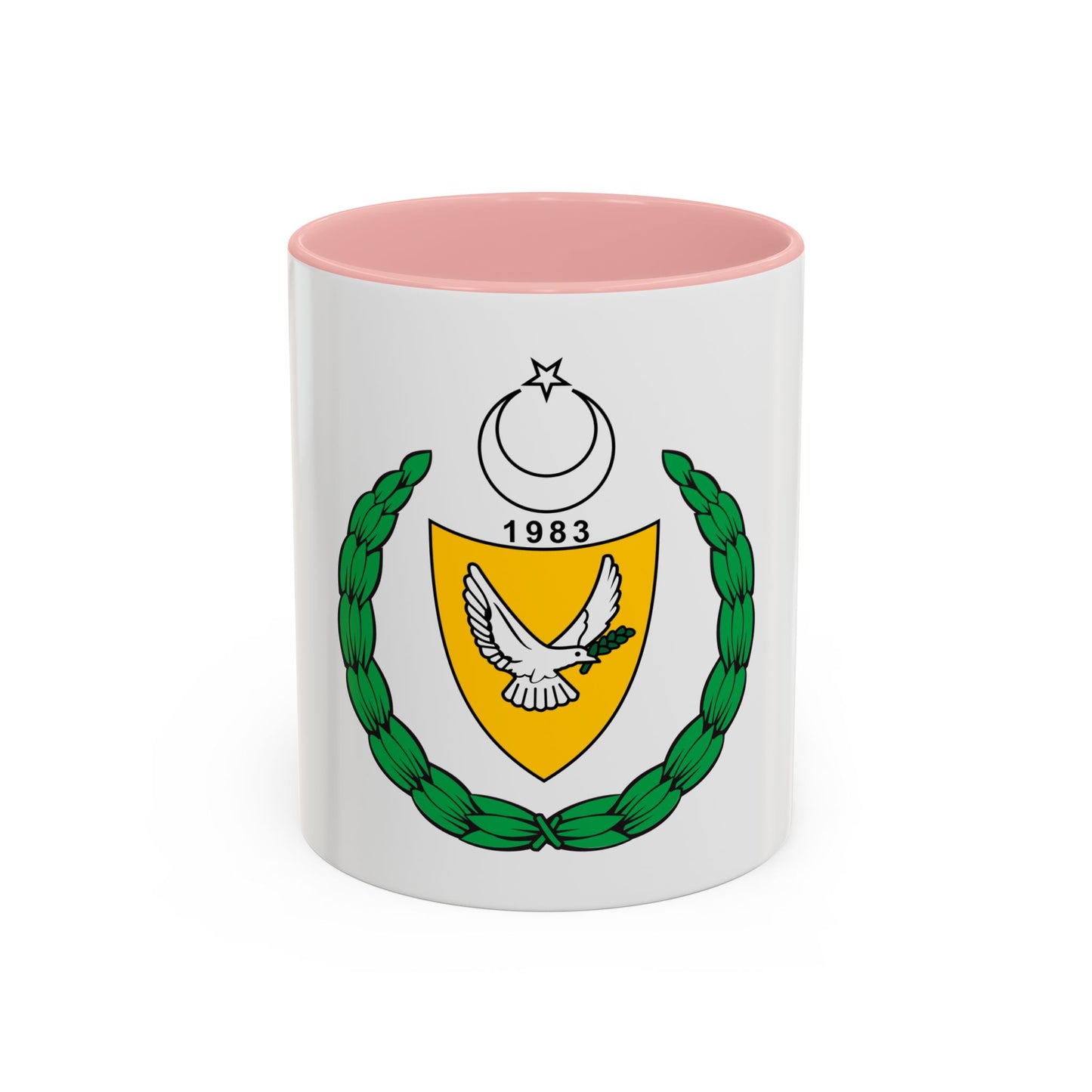 Coat of arms of the Turkish Republic of Northern Cyprus (1983-2007) - Accent Coffee Mug