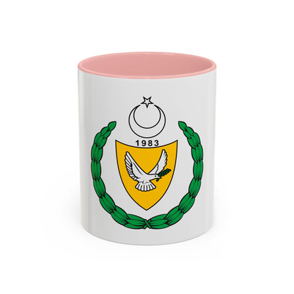 Coat of arms of the Turkish Republic of Northern Cyprus (1983-2007) - Accent Coffee Mug