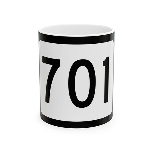 WV-701 (Virginia) (Road Sign) White Coffee Mug-11oz-Go Mug Yourself