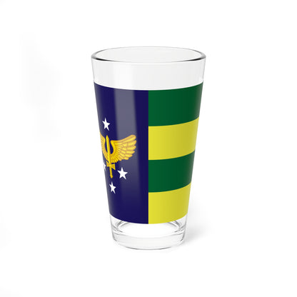 Rank flag of Tenente-brigadeiro of Brazilian Air Force (Brazil) Pint Glass 16oz