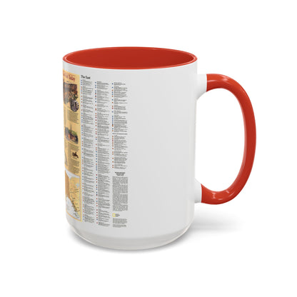 North America - Indian America - What You Can Visit Today (1991) (Map) Accent Coffee Mug