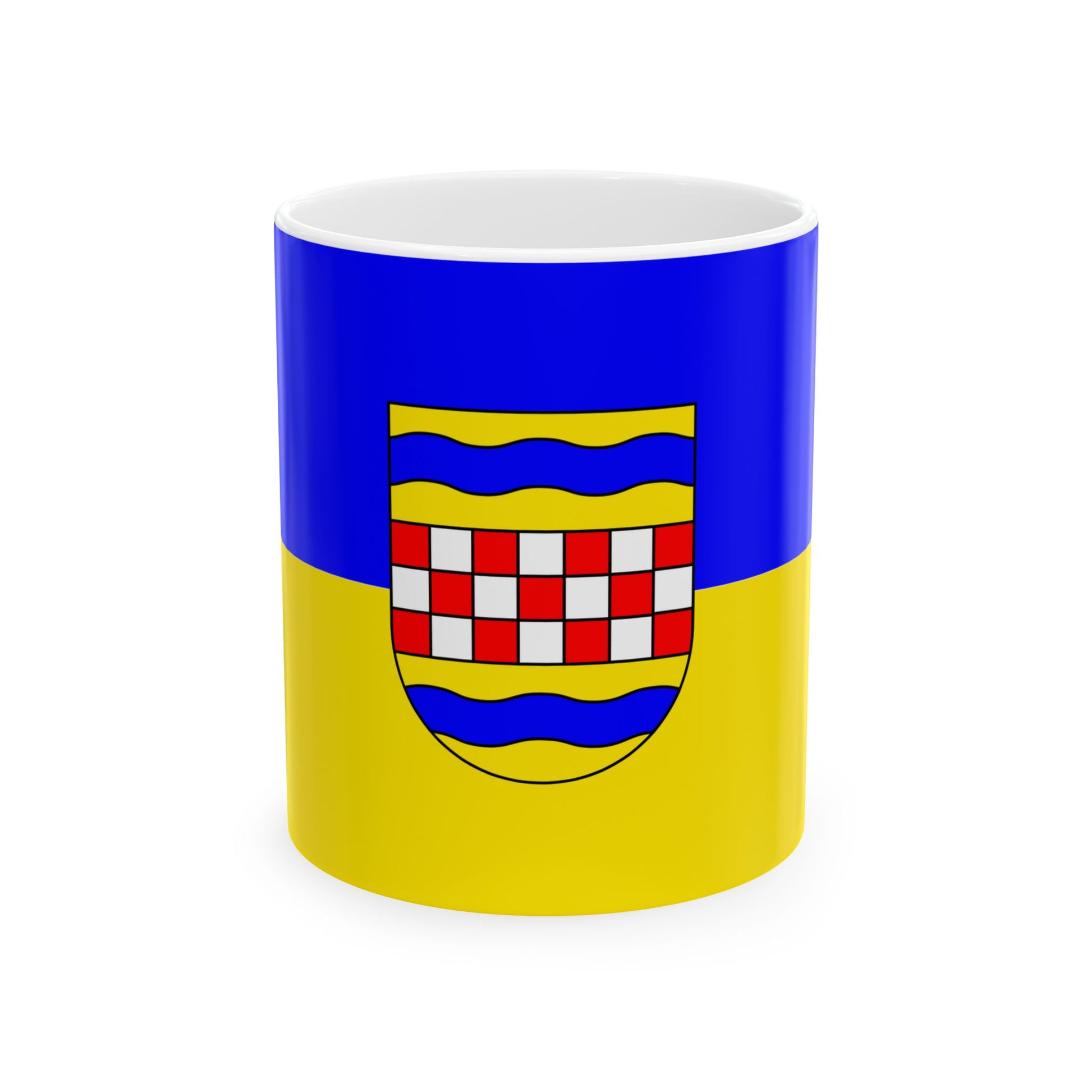 Flag of Ennepe Ruhr 2 Germany - White Coffee Mug-11oz-Go Mug Yourself