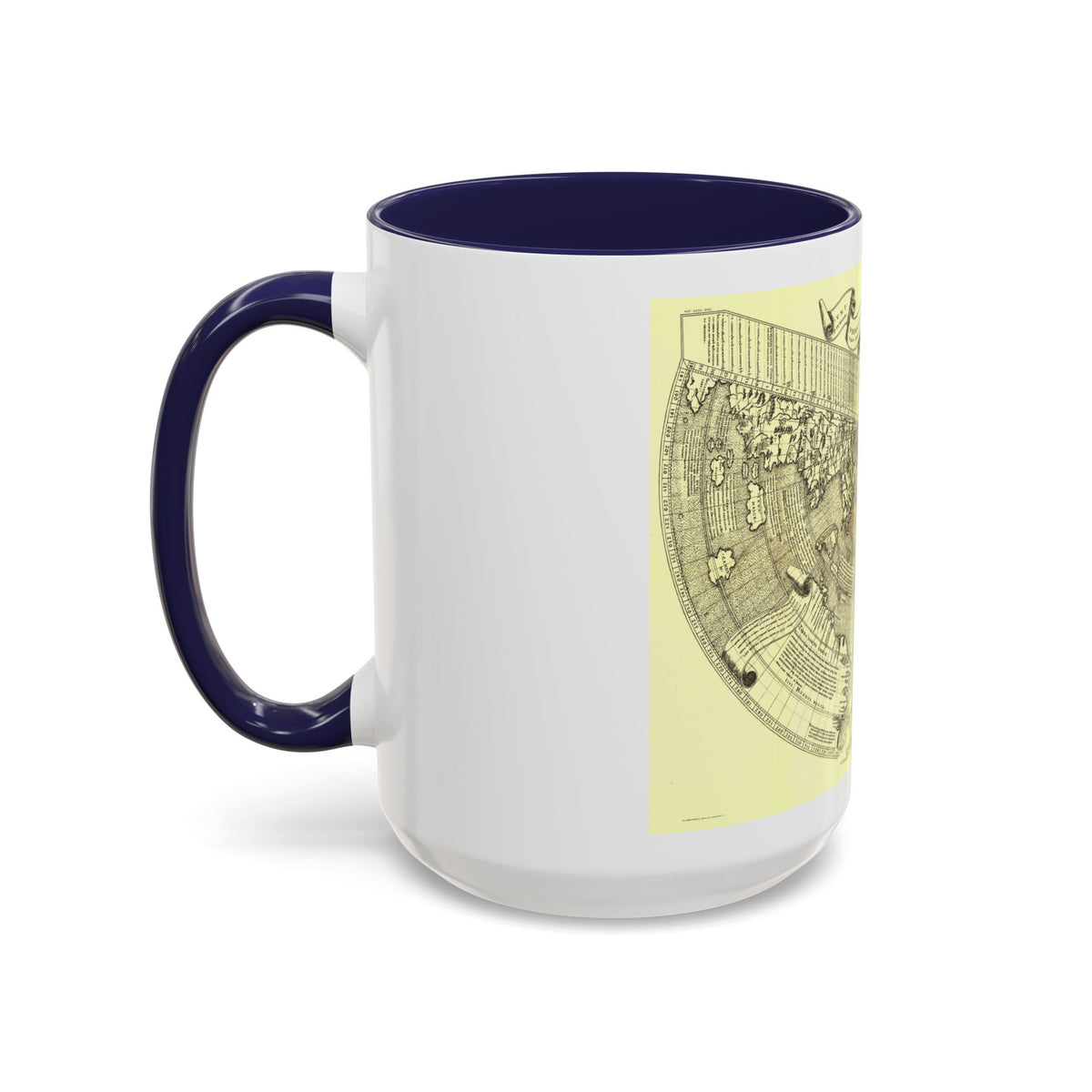 World Map - Ruysch (1508) (Map) Accent Coffee Mug