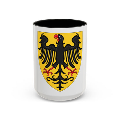 Shield and Coat of Arms of the Holy Roman Emperor (c.1300-c.1400) - Accent Coffee Mug