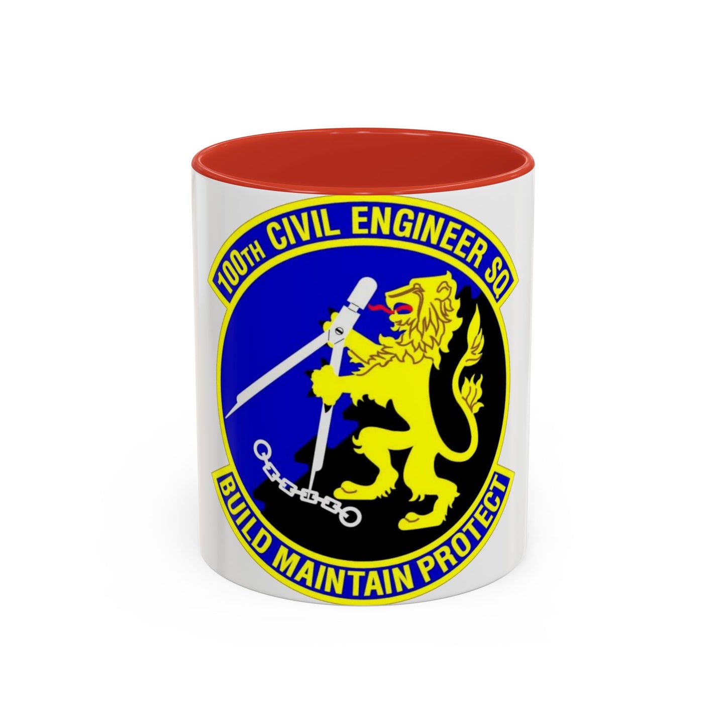 100 Civil Engineer Squadron USAFE (U.S. Air Force) Accent Coffee Mug