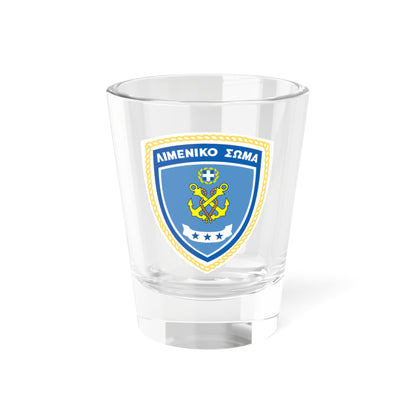 Hellenic Coast Guard Logo (Greece) (Coat of Arms) Shot Glass 1.5oz