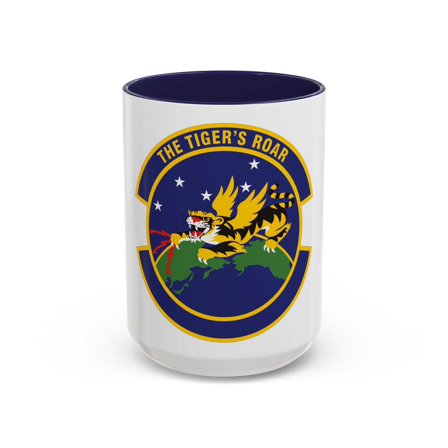 614 Air and Space Communications Squadron AFSPC (U.S. Air Force) Accent Coffee Mug
